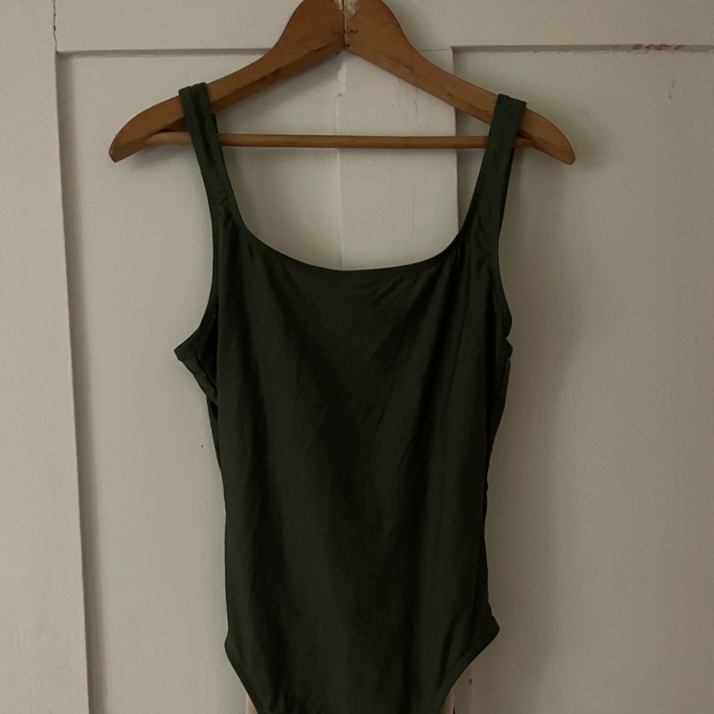 J Crew Scoop One Piece, Olive Color, Size 4